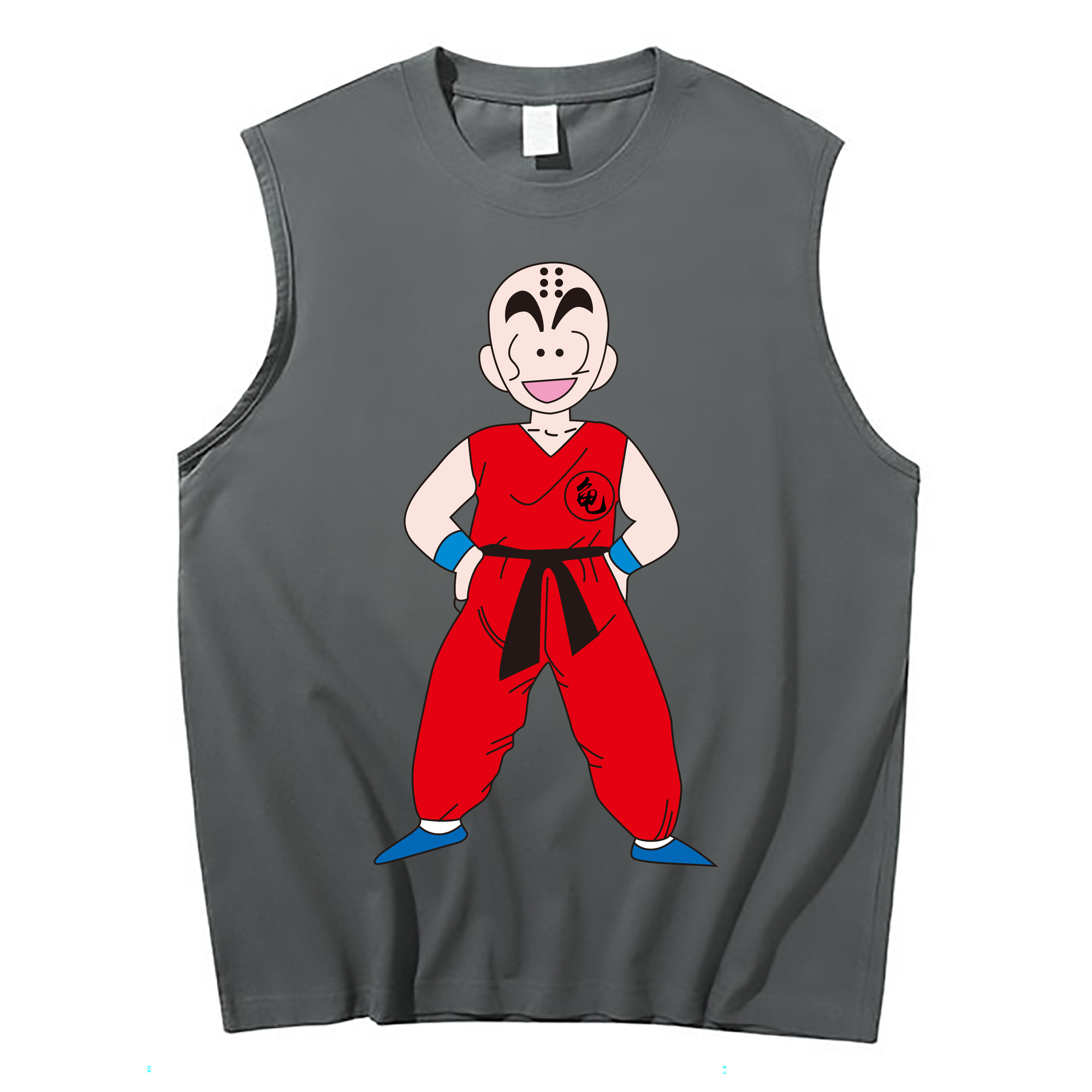 （画像用） ドラゴンボール クリリン DRAGON BALL krillin コットン100％タンクトップ（フロントプリント）